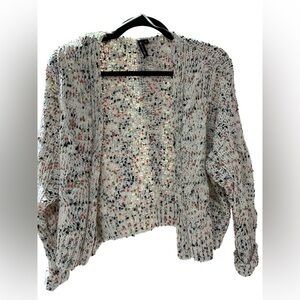 Cozy Knit Cardigan in Cream and Black